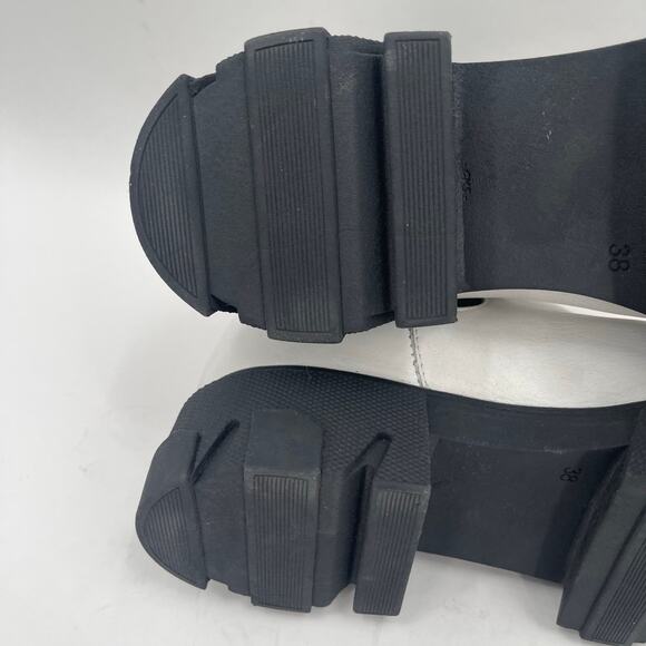 SILENT D Cress Chelsea Boot Size 38 (US 7/7.5) White Leather Lug Sole Slip On - Picture 15 of 16